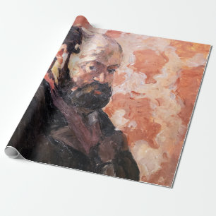 Paul Cezanne - Zelfportret met roze achtergrond Cadeaupapier