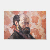 Paul Cezanne - Zelfportret met roze achtergrond Deurmat (Voorkant)