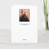 Paul Cezanne - Zelfportret met roze achtergrond Kaart (Achterkant)