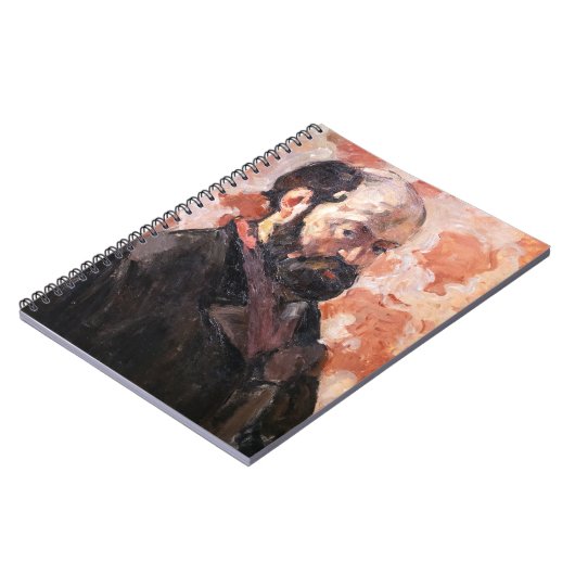Paul Cezanne - Zelfportret met roze achtergrond Notitieboek (Linkerzijde)