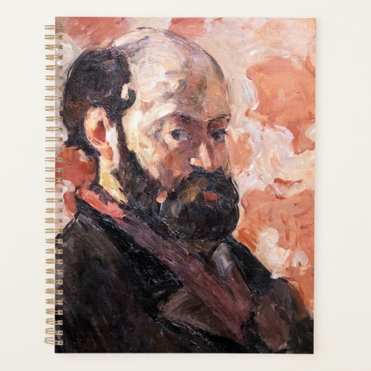 Paul Cezanne - Zelfportret met roze achtergrond Planner (Voorkant)