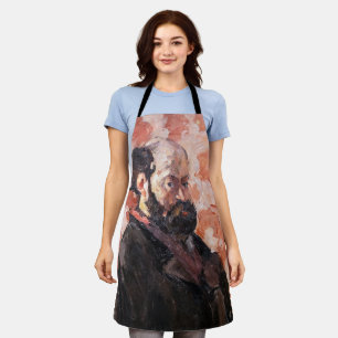 Paul Cezanne - Zelfportret met roze achtergrond Schort