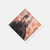 Paul Cezanne - Zelfportret met roze achtergrond Servet (Hoek)