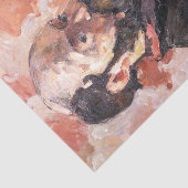 Paul Cezanne - Zelfportret met roze achtergrond Tissuepapier (Detail)
