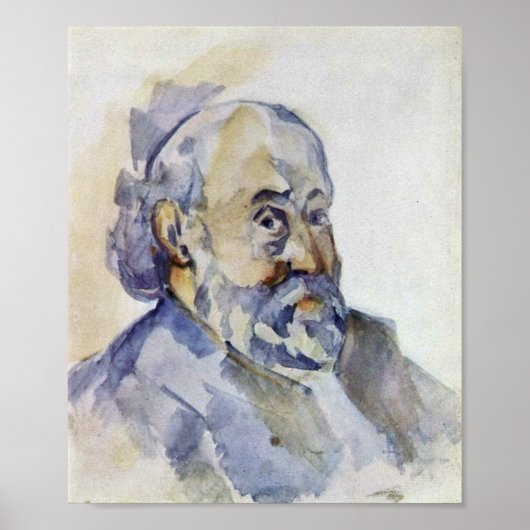 Paul Cezanne - zelfportret Poster (Voorkant)