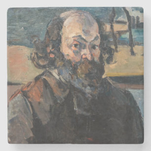 Paul Cezanne - Zelfportret Stenen Onderzetter