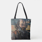 Paul Cezanne - Zelfportret Tote Bag (Achterkant)
