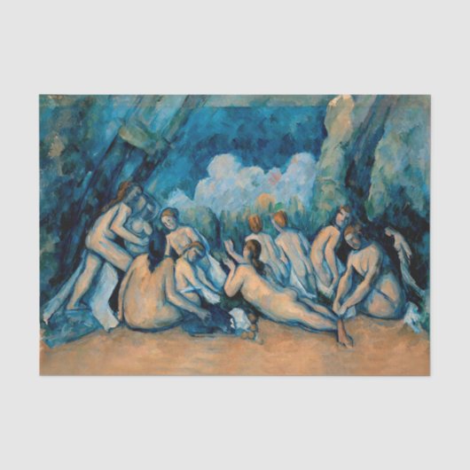 Paul Cézanne's 'Bathers' (Les Grandes Baigneuses) Tissuepapier (Voorkant)