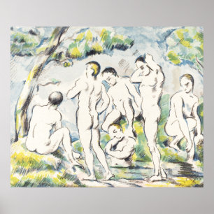 Paul Cézanne's kubistische prelude, het schilderij Poster