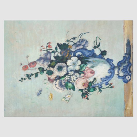 Paul Cézanne's Rococo Vase still Life Decoupage Tissuepapier (Voorkant)