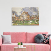 Paul Cezzane - Winter Landscape, Giverny Canvas Afdruk (Insitu (Woonkamer))