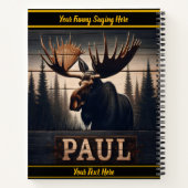 Paul de eland in een rustig bos notitieboek (Achterkant)