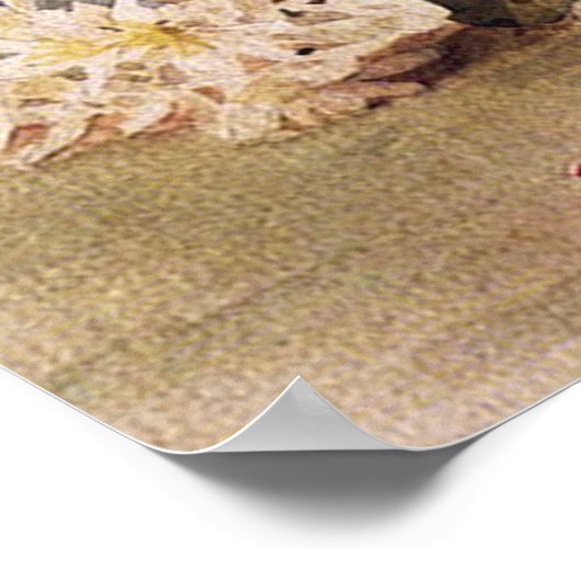 Paul-de-Longpre Red Roses Bouquet, verzetbaar Poster (Hoek)