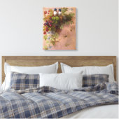 Paul-De-Longpre-vogels en bijen Canvas Afdruk (Insitu (Slaapkamer))