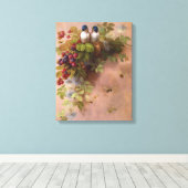 Paul-De-Longpre-vogels en bijen Canvas Afdruk (Insitu (Houten vloer))