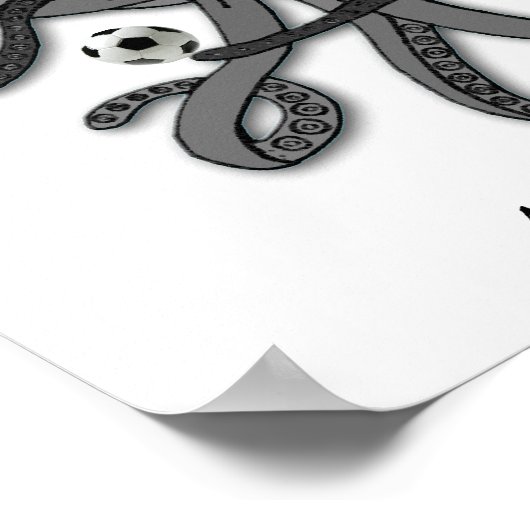 Paul de voetbaloctopus poster (Hoek)