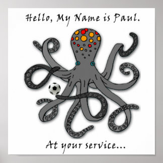 Paul de voetbaloctopus poster