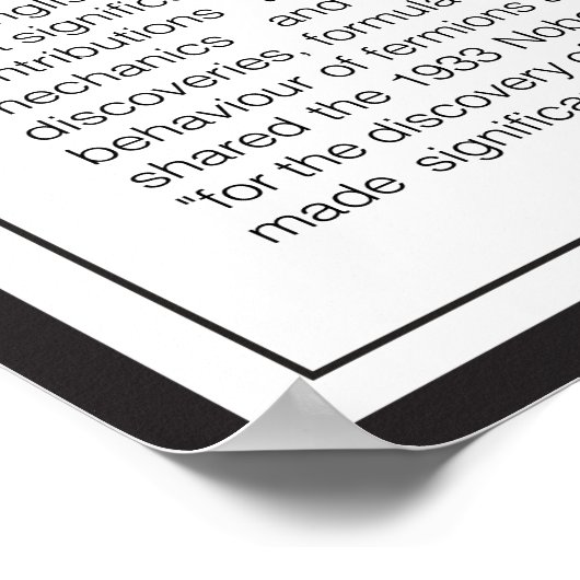 Paul Dirac Poster (Hoek)