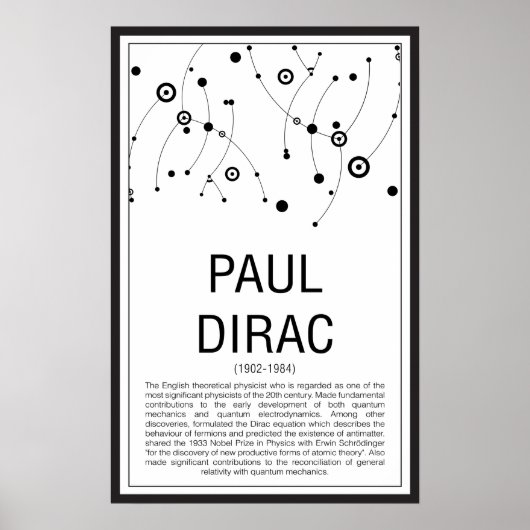 Paul Dirac Poster (Voorkant)