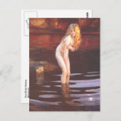 Paul Émile Chabas - Baigneuse (Bather) Briefkaart (Voorkant / Achterkant)