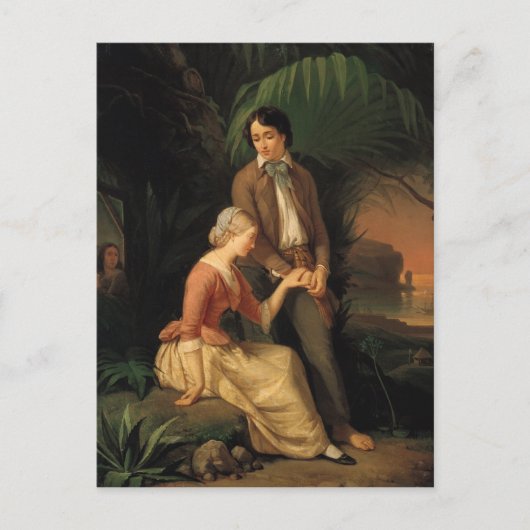 Paul en Virginie Briefkaart (Voorkant)