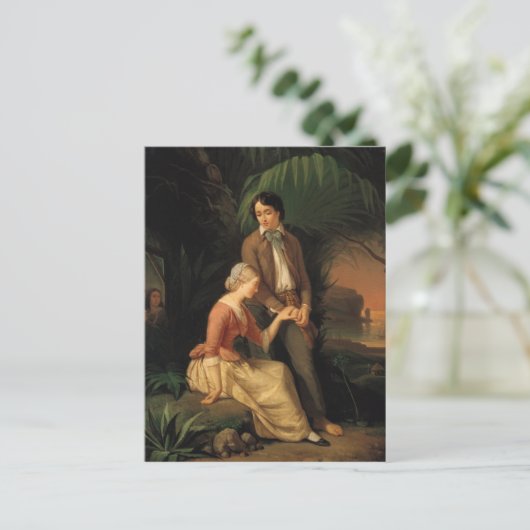 Paul en Virginie Briefkaart (Staand voorkant)