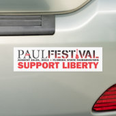 Paul Festival Bumpersticker (Op auto)