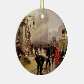 Paul Fischer vuurt op Kultorvet Keramisch Ornament (Rechts)