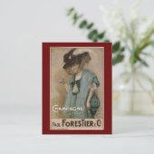 Paul Forestier Champagne Add Briefkaart (Staand voorkant)