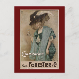 Paul Forestier Champagne Add Briefkaart