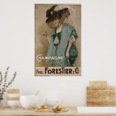 Paul Forestier Champagne Add Poster (Keuken)