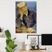 Paul Gachet (tweede versie) van Vincent van Gogh Poster (Thuiskantoor)