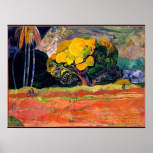Paul Gaugin - Aan de voet van de Berg Poster