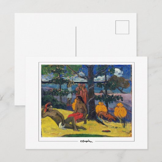 Paul Gauguin #469 - Kunstmatig Briefkaart (Voorkant / Achterkant)