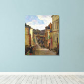 Paul Gauguin | A Suburban Street, 1884 Canvas Afdruk (Insitu (Houten vloer))