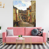 Paul Gauguin | A Suburban Street, 1884 Canvas Afdruk (Insitu (Woonkamer))