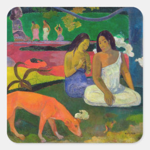 Paul Gauguin Areaal, 1892 Vierkante Sticker