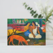 Paul Gauguin - Arearea / De rode hond Bedankkaart (Staand voorkant)