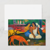 Paul Gauguin - Arearea / De rode hond Bedankkaart (Voorkant / Achterkant)