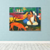 Paul Gauguin - Arearea / De Rode Hond Canvas Afdruk (Insitu (Houten vloer))