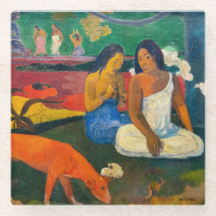 Paul Gauguin - Arearea / De Rode Hond Glazen Onderzetter