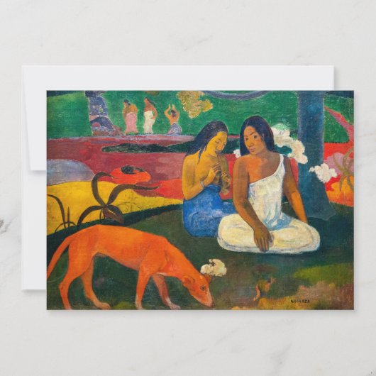 Paul Gauguin - Arearea / De Rode Hond Kaart (Voorkant)
