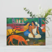 Paul Gauguin - Arearea / De Rode Hond Kaart (Staand voorkant)