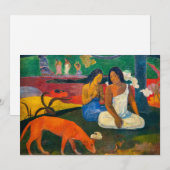 Paul Gauguin - Arearea / De Rode Hond Kaart (Voorkant / Achterkant)