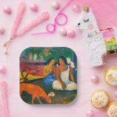 Paul Gauguin - Arearea / De rode hond Papieren Bordje (Feest)