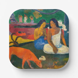 Paul Gauguin - Arearea / De rode hond Papieren Bordje