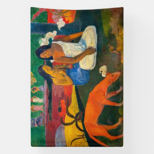 Paul Gauguin - Arearea / De rode hond Spandoek (Verticaal)