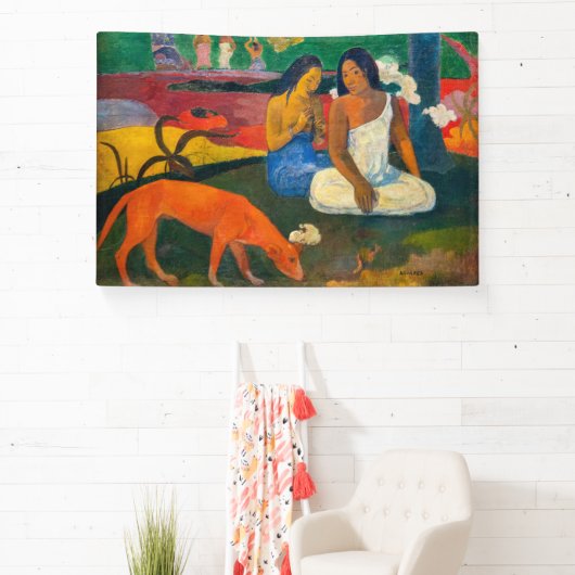 Paul Gauguin - Arearea / De rode hond Spandoek (Insitu)