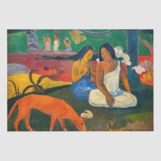 Paul Gauguin - Arearea / De Rode Hond Tissuepapier (Voorkant)