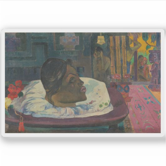 Paul Gauguin - Arii Matamoe (Het koninklijke einde Sticker (Voorkant)